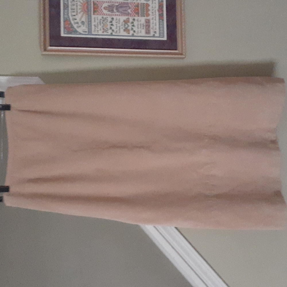 Norton Soft Moleskin Long Career Skirt - Beige - Size 16